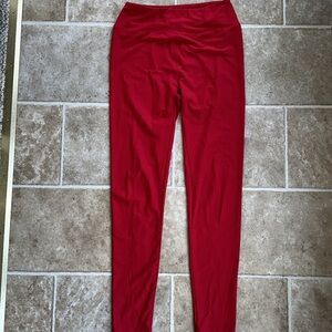LuLaroe Leggings Solid Red One Size